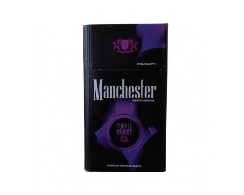 Купить Сигареты Manchester Purple Blast (Манчестер Ред Бласт Кнопка Черника)